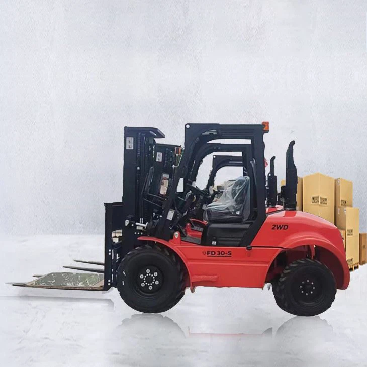 3 톤 2wd 오프 오프 도로 지게차